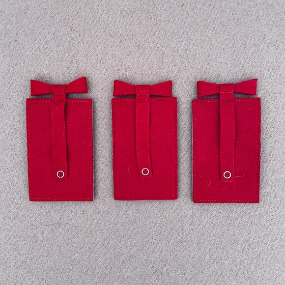 STARBUCKS RARE EMBELLISHED CUT OUT FELT GIFT CARD HOLDERS - SET OF 3 - NEW! - Picture 11 of 12